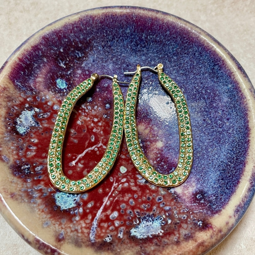Green and gold hoops